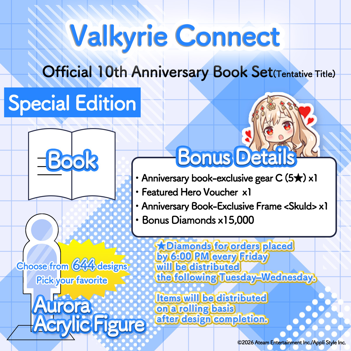 [Second Pre-Order][Special Edition] Valkyrie Connect: Official 10th Anniversary Book Set (Tentative)